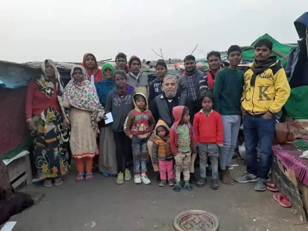 Karm National team visiting a slum community